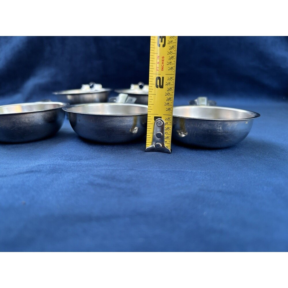 VTG Pre 1968 Revere Ware Copper Bottom 10" Skillet W/ 6 Cup Egg Poacher Clean! - Picture 3 of 16